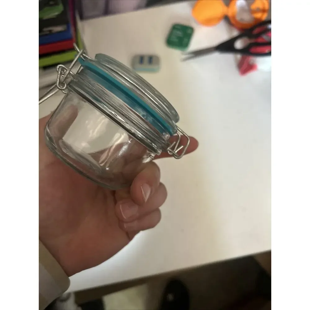 Unbranded jars colored